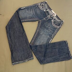LAGUNA BEACH 🏖 embroidered top to bottom  Boot cut  size 30” Women's Jeans